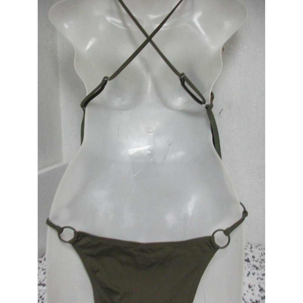 Solid & Striped  One Piece Swimsuit Brown Measures To Small NWOT - Picture 2 of 3